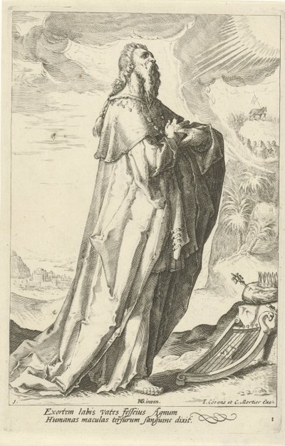 David Gamla testamentets profeter (serietitel) av Jacob Matham (attributed to)