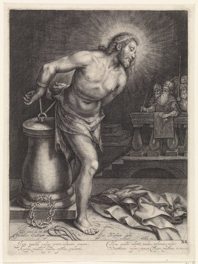 Kristus på gisselposten av Jacob Matham