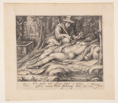Cimon och Iphigenia av Jacob Matham