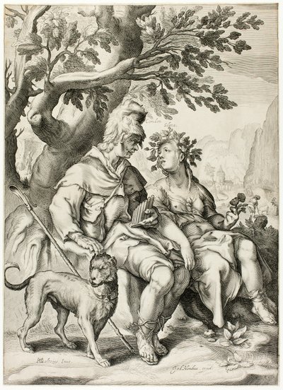 Corydon och Sylvia av Jacob Matham