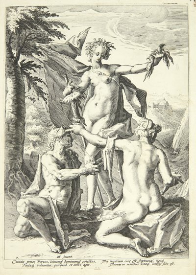 De tre ödets gudinnor av Jacob Matham
