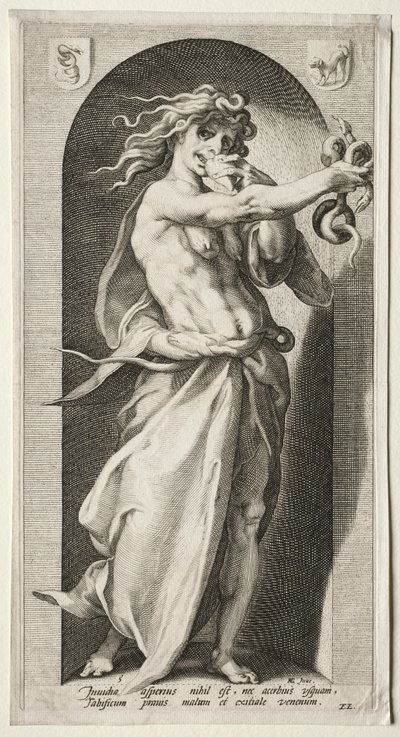 Avund, 1593. av Jacob Matham