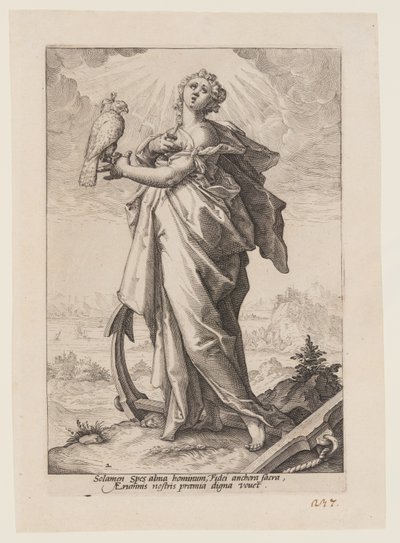 Hope, från The Virtues av Jacob Matham