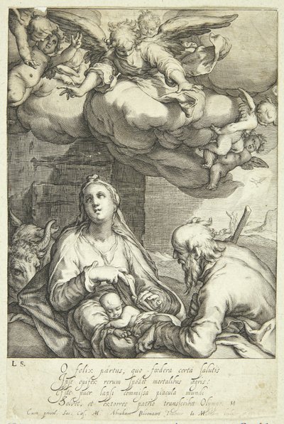 Jesu födelse av Jacob Matham