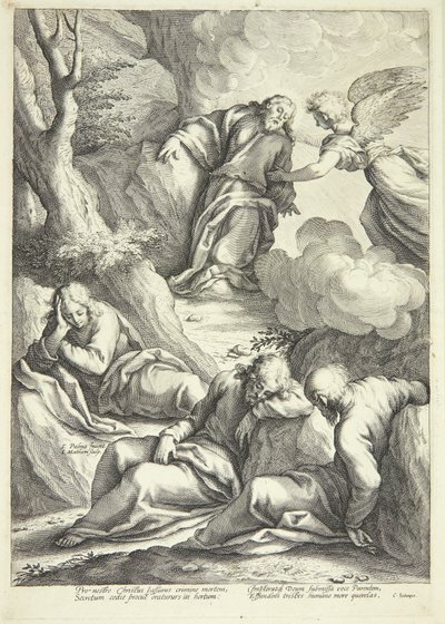 Jesus i Getsemane har av Jacob Matham