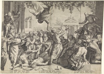 Marcus räddar en slav från hans tortyr av Jacob Matham