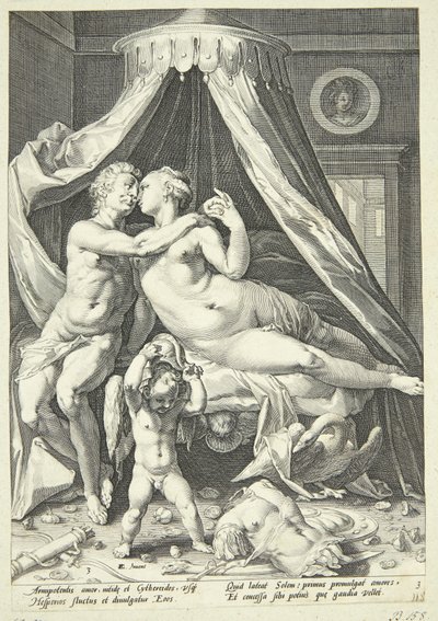 Mars och Venus av Jacob Matham