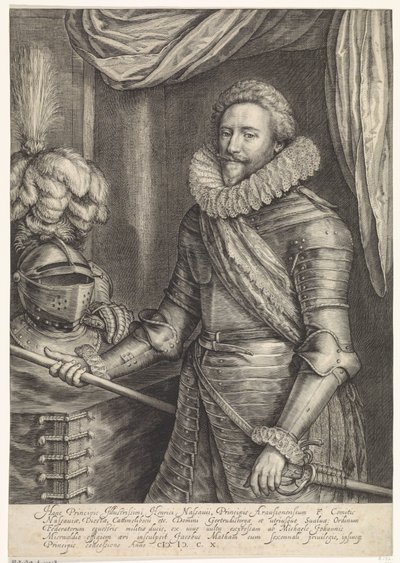 Porträtt av Fredrik Henrik, prins av Oranien-Nassau av Jacob Matham