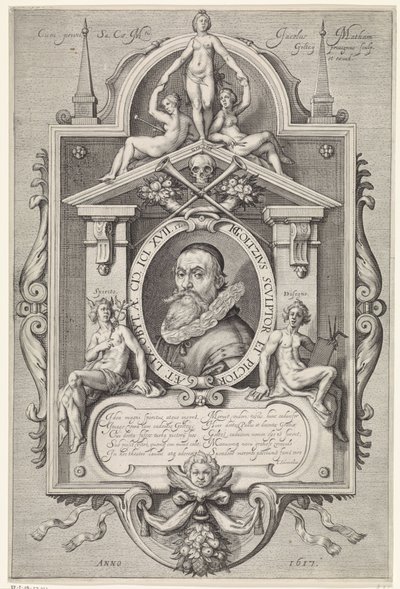 Porträtt av Hendrick Goltzius av Jacob Matham