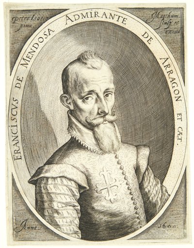 Porträtt av Francisco Mendoza av Jacob Matham