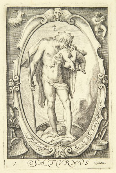 Saturnus av Jacob Matham