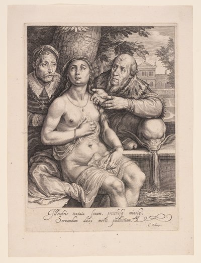 Susanna och de äldre av Jacob Matham