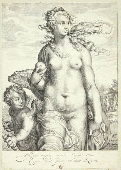 Venus får priset för skönhet av Jacob Matham