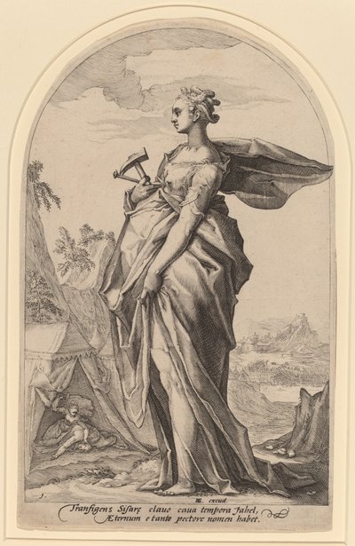 Fängelse & Sis av Jacob Matham after Hendrik Goltzius