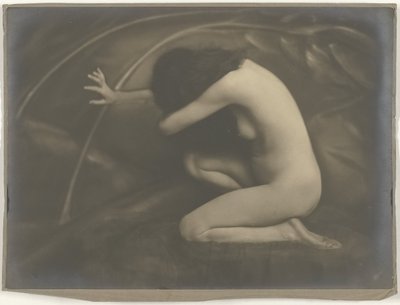 Knästående kvinnlig naken av Jacob Merkelbach (attributed to)