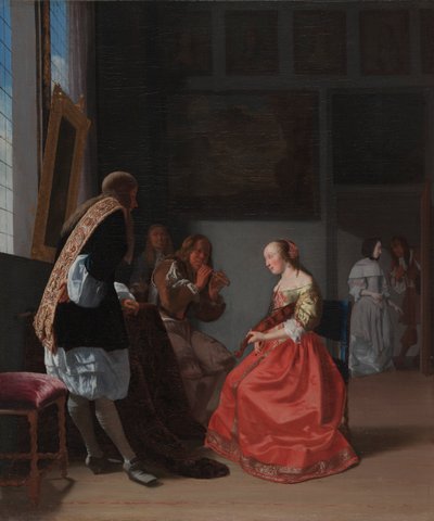 A Musical Company, c. 1668. av Jacob Lucasz Ochtervelt