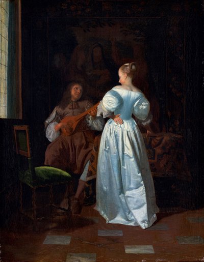 Serenaden, ca 1669 (olja på duk) av Jacob Ochtervelt