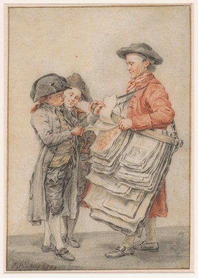 De prentsäljare av Jacob Perkois (signed by artist)