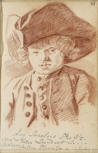 Porträtt av Ary Sarelois av Jacob Perkois
