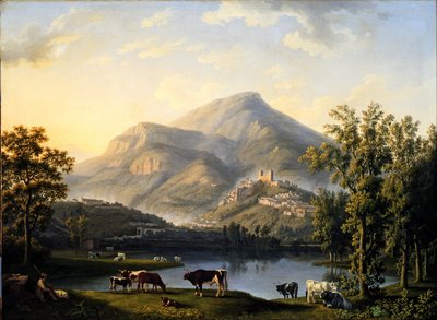 Veduta d’Itri (Landskap med utsikt över Itri) av Jacob Philipp Hackert