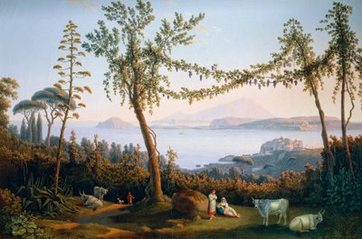Pozzuolibukten, av Jacob Philipp Hackert av Jacob Philippe Hackert