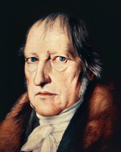 Porträtt av Georg Wilhelm Friedrich Hegel av Jacob Schlesinger