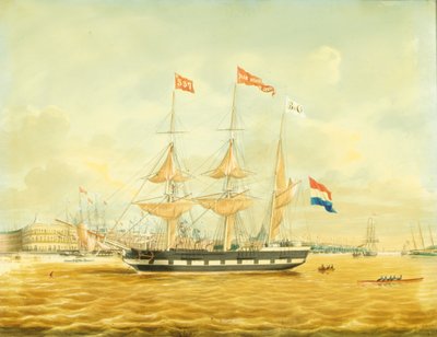 Johan Melchior Kemper vid Anchor vid Rotterdams hamn av Jacob Spin