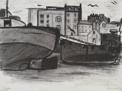 Tenby, 1994 (kol på papper) av Jacob Sutton