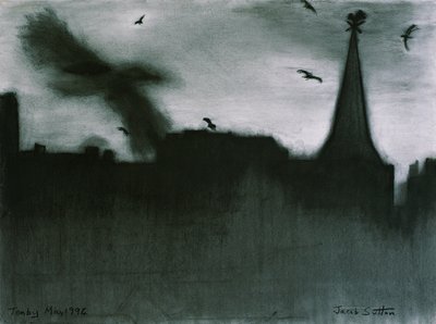 Tenby, 1994 (kol på papper) av Jacob Sutton