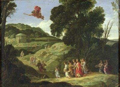 Merkurius och Herse, c.1605-08 av Jacob Symonsz Pynas or Pinas