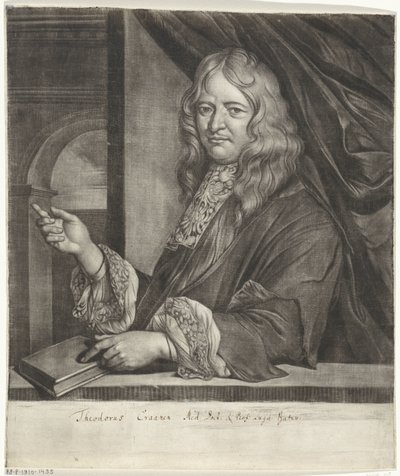 Porträtt av Theodorus Craanen av Jacob Toorenvliet