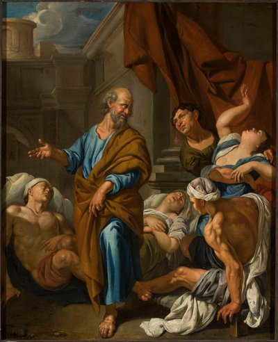 Sankt Petrus botar de sjuka av Jacob Toorenvliet