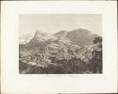 Francesco utanför Subiacao av Jacob Wilhelm Mechau
