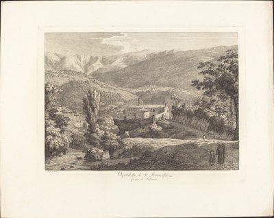 Ospitaletto di San Francesco, utanför Subiaco av Jacob Wilhelm Mechau