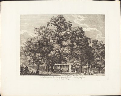 Rekreationsplats för det senaste århundradets flamländska målare i Monte Testaccio av Jacob Wilhelm Mechau
