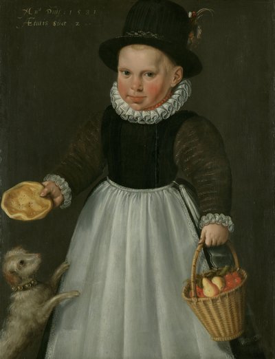 Porträtt av en liten pojke av Jacob Willemsz. Delff (I)