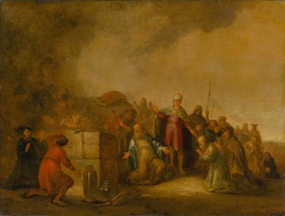 Elias offer på berget Karmel, 1600-talet. av Jacob Willemsz de Wet the Elder