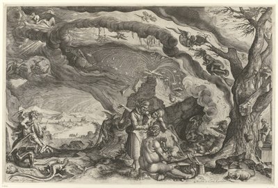Häxans sabbat av Jacob de Gheyn (II) (attributed to workshop of)