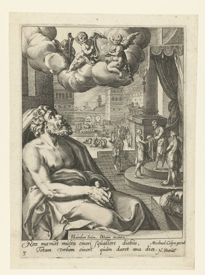 Salomo som en ångerfull syndare Åtta ångerfulla syndare från Gamla och Nya testamentet (serietitel) av Jacob de Gheyn (II) (workshop of)