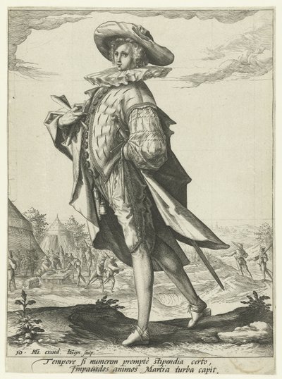 skattmästare Officerare och soldater (serietitel) av Jacob de Gheyn (II)