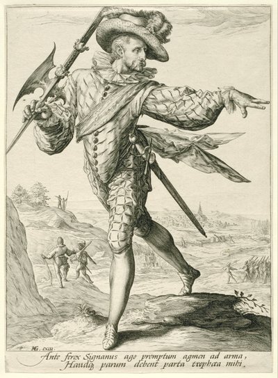 Sergeant Officerare och soldater (serietitel) av Jacob de Gheyn (II)