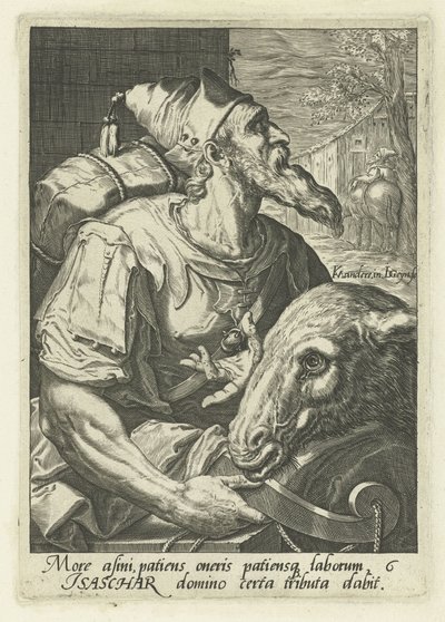 Anfader Issachar Israels förfäder (serietitel) Jakobs tolv söner (serietitel) av Jacob de Gheyn (II)