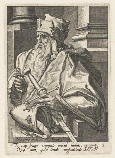Anfader Levi The Ancestors of Israel (serietitel) Jakobs tolv söner (serietitel) av Jacob de Gheyn (II)