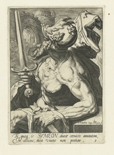 Anfader Simeon Israels förfäder (serietitel) Jakobs tolv söner (serietitel) av Jacob de Gheyn (II)