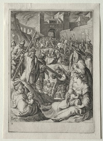 Passion Set:  Kristus bär korset av Jacob de Gheyn II