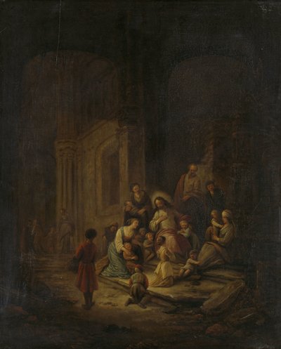 Kristus välsignar de små barnen av Jacob de Wet (I)
