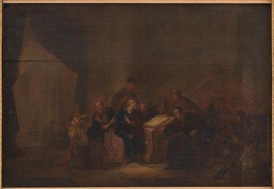 Judas kastar ner silverbitarna i templet av Jacob de Wet d.Æ.