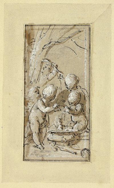 Allegori om vintern av Jacob de Wit