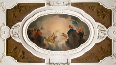 Apollo omgiven av de nio muserna av Jacob de Wit