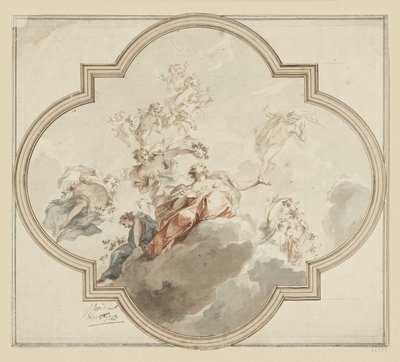 Takskiss: Zephyr och Flora av Jacob de Wit